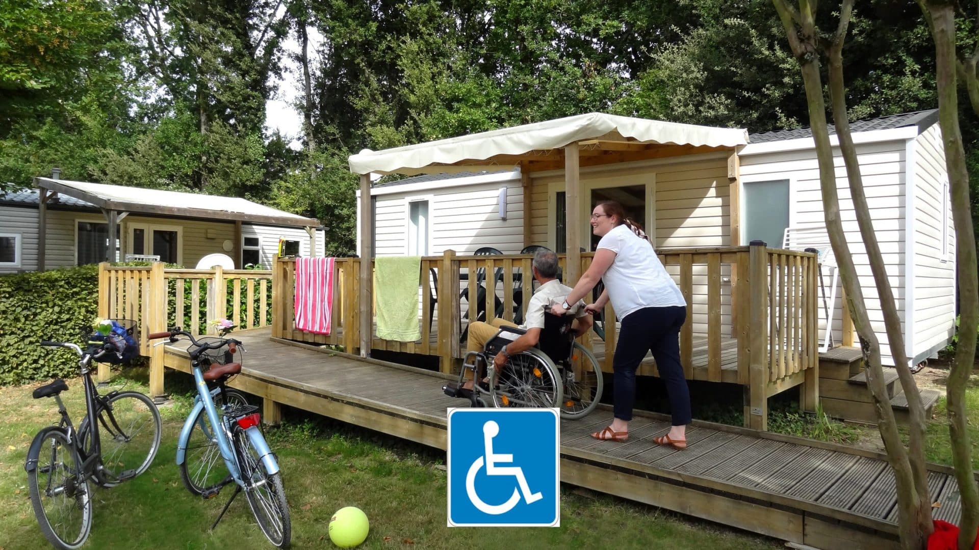 Camping La Garangeoire - Stacaravan LIFE ontworpen voor gehandicapten