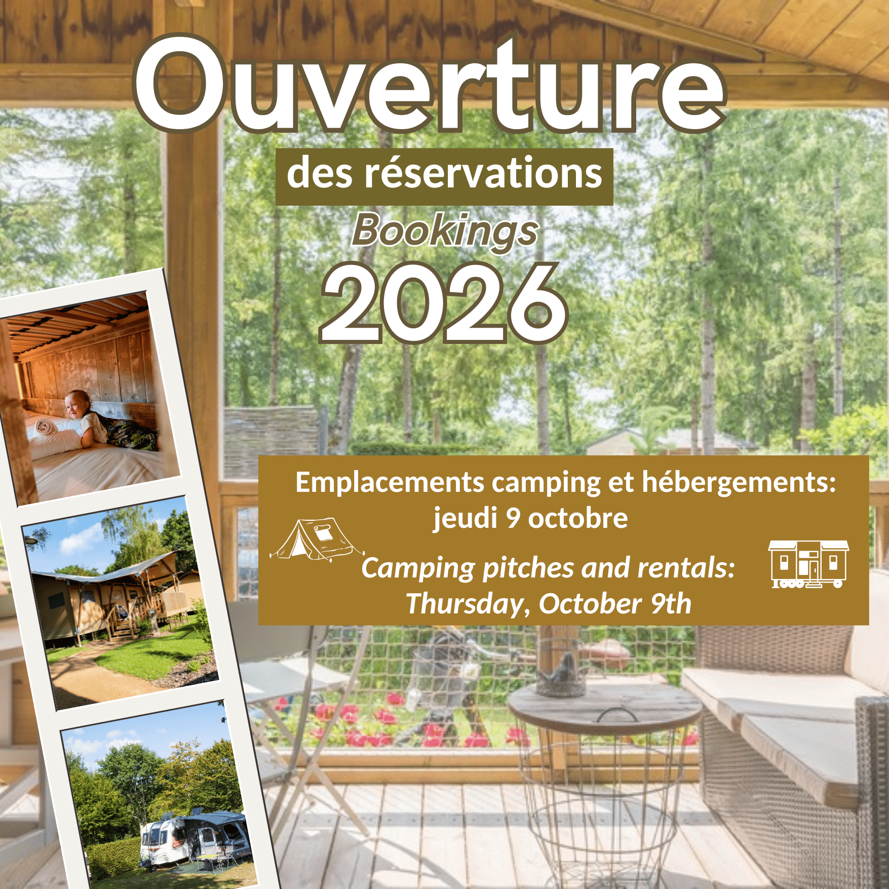 Camping La Garangeoire - Öffnung der Reservierungen 2026
