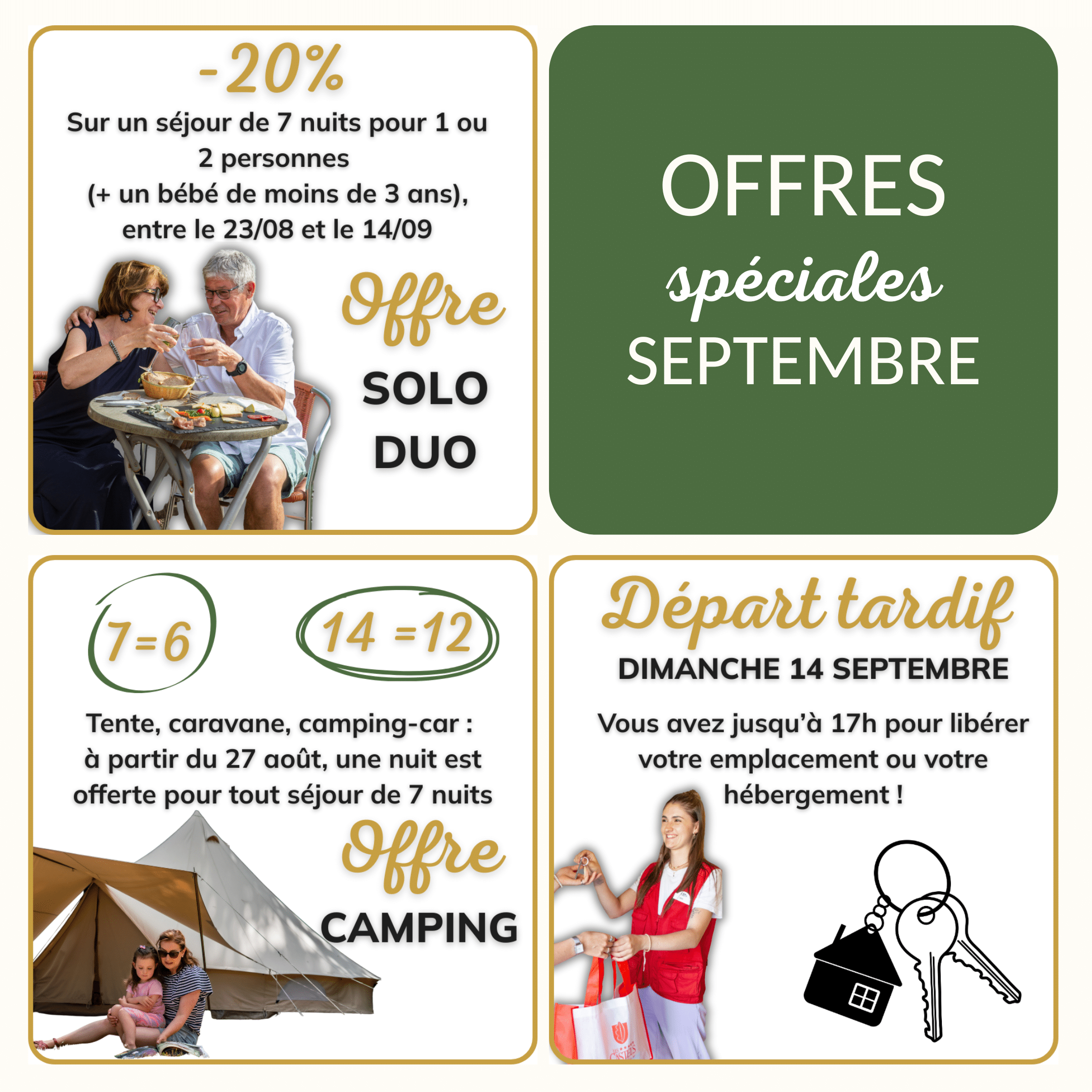 Camping La Garangeoire - Offres spéciales de Septembre